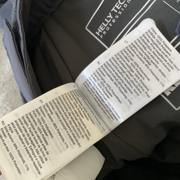 Helly Hansen Tech Ski Snowboard Pants Black Men's Small Navy Gray - Picture 12 of 16